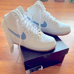 Women’s White Nike Air Force Ones High Tops